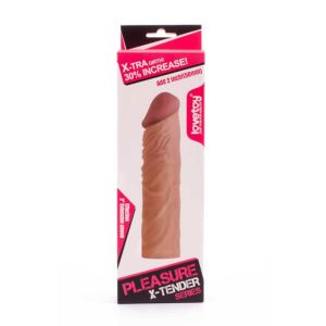 Pleasure X-Tender Penis Sleeve 3 Flesh 19cm