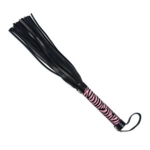 Whip Me Baby Leather Whip, pink, 40cm