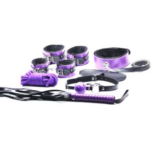 High  Quality 8 Pieces Bondage Kit - Purple