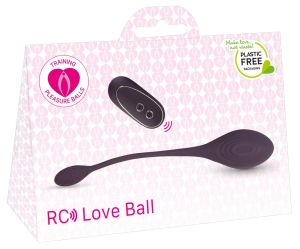 RC Single Vibrating Love Ball - cu telecomanda