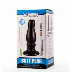 X-Men 10" Extra Girthy Butt Plug Black VII (22.3cm)