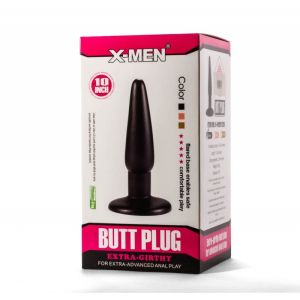X-Men 10" Extra Girthy Butt Plug Black I (26cm)