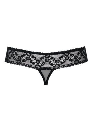 837-THC-1 crotchless panties, black - S/M