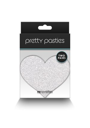 Pasties Glitter Hearts 2 Pair, red