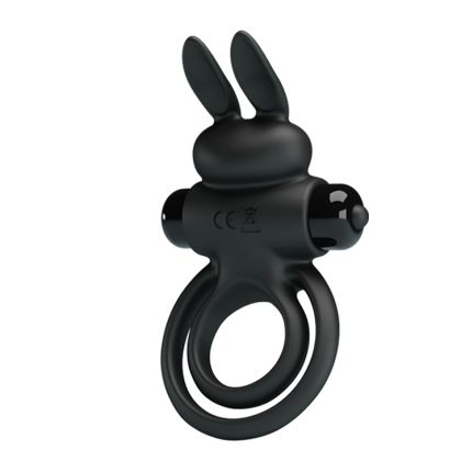 Pretty Love Vibro Penis Ring Bunny III Black
