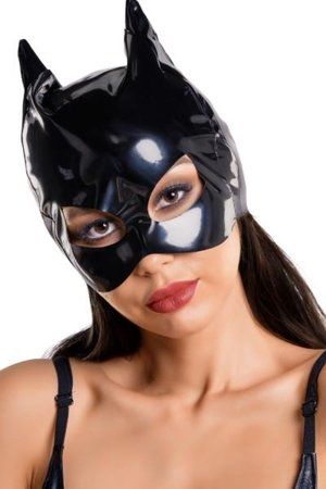 Glossy, Wetlook Cat Mask, Black, OS