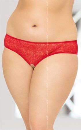 Panties 2467 - Plus Size - red 2XL