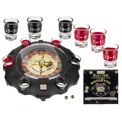 Electronic Drinking Game, Roulette with 6 glasses,
