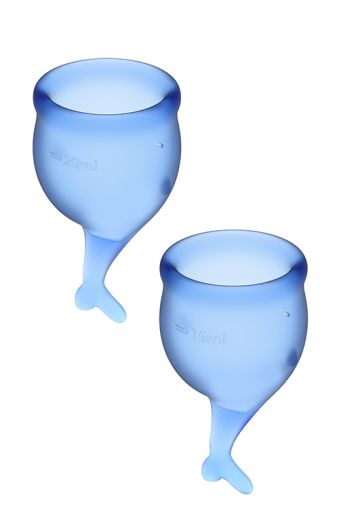 SATISFYER FEEL SECURE MENSTRUAL CUP BLUE