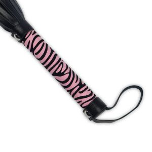 Whip Me Baby Leather Whip, pink