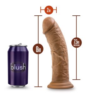 Dr. Skin - 8 Inch Cock With Suction Cup - Mocha
