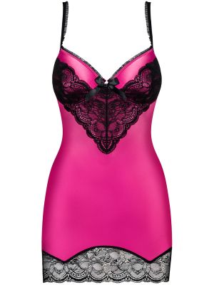 Set 2 piese Obsessive, Roseberry chemise & thong - S/M