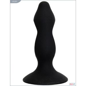Silicone Butt Plug, Fabulous tension Exerciser Black III 11cm