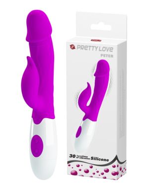 Pretty Love Peter Vibrator Purple 19cm