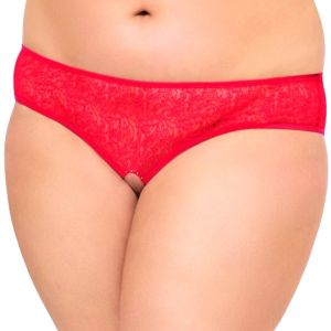 Panties 2467 - Plus Size - red 3XL