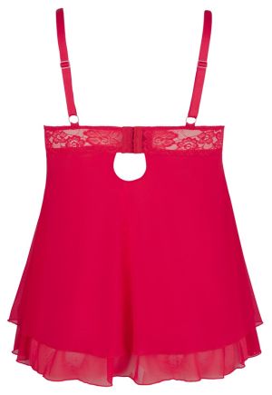 Babydoll Orion, red- 2XL