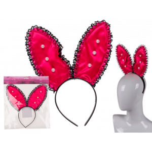 Plastic hairband, Bachelorette bunny with pearls