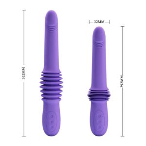 Vibrator Pretty Love Pazuzu Purple, Miscare 7cm Inainte/Inapoi