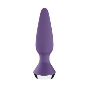 SATISFYER Plug-ilicious 1 purple - cu vibratii 12cm