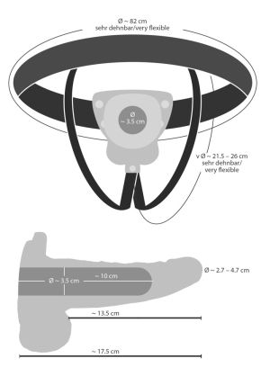Vibrating Strap-On Sleeve 17.5cm