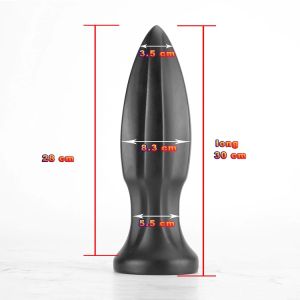 X-MEN Butt Plug Black 30cm x 8.3cm