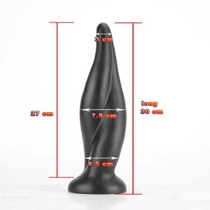 X-MEN Extra Large Butt Plug Black (30cm x 8.5cm)