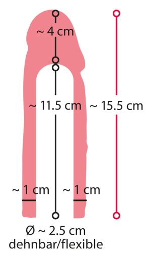 Extension Sleeve + 4cm (15,5 cm)
