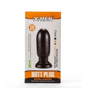 X-Men 7.87" Extra Girthy Butt Plug Black (20cm)