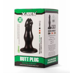 X-Men 8.66" Extra Girthy Butt Plug Black II (22cm)