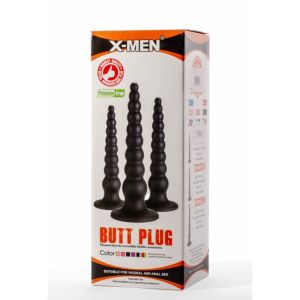 X-Men 9.45" Butt Plug Black M (24cm)
