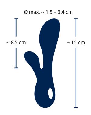Mini Rabbit Vibrator (15cm) - Reincarcabil