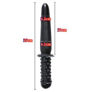 X-Men 13.8" Sword Handle Butt Plug Black II (35cm x 4.1cm)