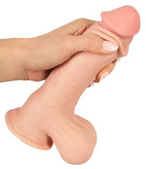 Dildo with movable Skin (19,9 cm)