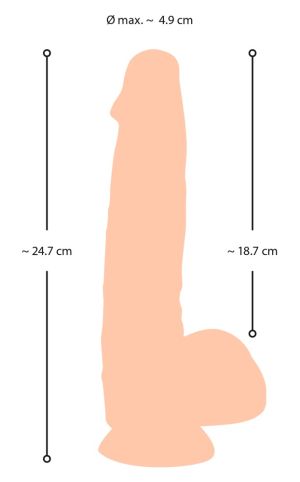 Dildo with movable Skin (24.7 cm)