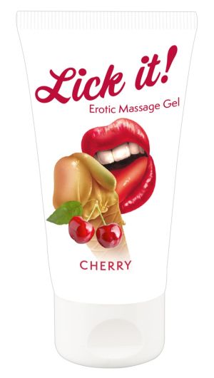 Lubrifiant Erotic Massage Gel Cherry, 50 ml