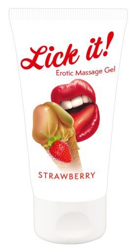 Lubrifiant Erotic Massage Gel Strawberry, 50 ml