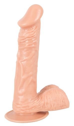 Medium Dildo with Testicles and Suction Cup (20 cm)