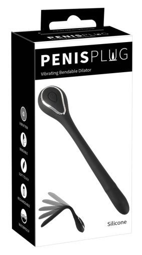 Penis Plug Vibrating Bendable Dilator (13,5 cm)