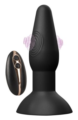 Black Velvets Thumping Rectum Butt Plug  (14,9 cm)