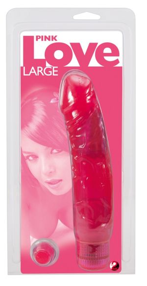 Vibrator Jelly Pink Love Large (22 cm)