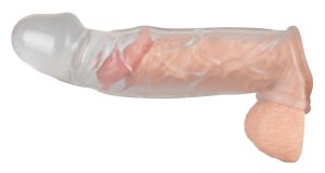 Penis Sleeve with extension and ball ring (23 cm)