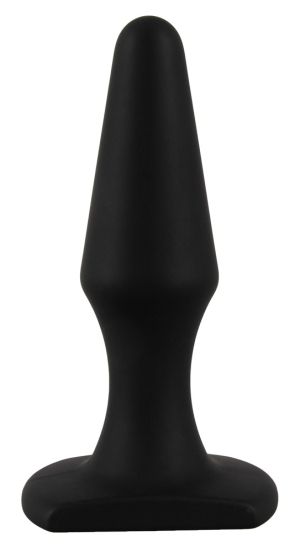 Butt Plug, black silicon (10.5 cm)