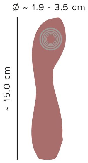 Vibrator Mic Hazel 05 (15cm) - Reincarcabil