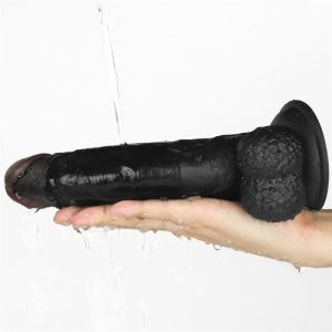 Vibrating Easy Strapon Set 8.5" Black  (21.5cm)