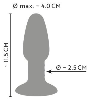 Tricolour Butt Plug (11,5 cm)