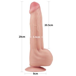11.5'' King Sized Sliding Skin Dual Layer Dong (29cm)
