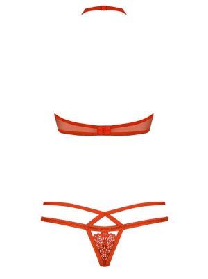Set 2 piese Obsessive, 838-SET-3, red - S/M
