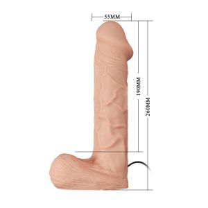 26cm Strap-On Vibrator Ultra Passionate Harness
