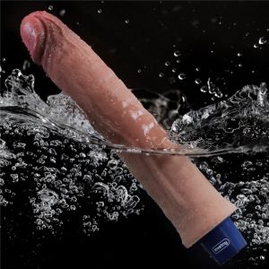 9.5" REAL SOFTEE Rechargeable Silicone Vibrating Dildo (24.5cm)